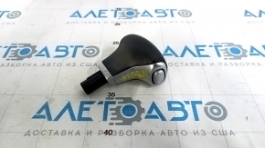 Gear knob Kia Niro 17-22 HEV, PHEV leather black, whitened leather