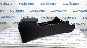 Central console armrest and cup holder Kia Niro 17-19 HEV, PHEV leather black for rear row air conditioning, scratches