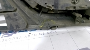 Lower grille of front bumper Kia Niro 17-19 HEV, PHEV under fog lights, without radar, sand, broken crepe, scratches