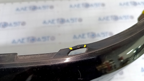 Front bare bumper left side Audi Q5 80A 18-20 black, without parking sensors, under headlight washer, scratch, cracked fastener