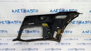 Front bumper bare right side Audi Q5 80A 18-20 black, without parking sensors, under headlight washer