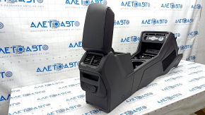 Central console armrest and cup holders VW Tiguan 18-20 leather black, scratch