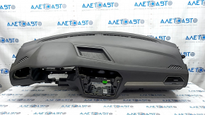 Torpedo front panel with AIRBAG VW Tiguan 18-24 black, without air ducts, without side trims, with glove box