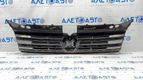 Radiator grill VW Tiguan 18-24 with emblem, under radar cruise, sand, varnish on emblem climbed
