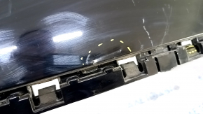 Bare rear bumper upper part Audi Q5 80A 18-20 without parking sensors, black LY9B, broken fasteners, dented