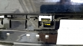 Bare rear bumper upper part Audi Q5 80A 18-20 without parking sensors, black LY9B, broken fasteners, dented