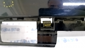 Bare rear bumper upper part Audi Q5 80A 18-20 without parking sensors, black LY9B, broken fasteners, dented