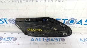 Rear bumper grille left Audi Q5 80A 18-24 structure, with chrome, swollen chrome