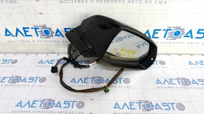 Side mirror right Audi Q5 80A 18-24 14 pins, black LY9B, auto-dimming, turn signal, heated, scratch