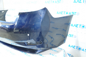 Bare rear bumper Lexus ES300h 13-18 for parking sensors, blue, dented, worn