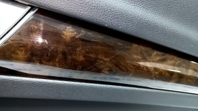 Door trim card rear right Audi Q5 80A 18-20 black, with wood insert, black armrest, scratch