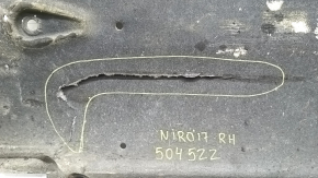 Right underbody protection Kia Niro 17-22 HEV, PHEV tears