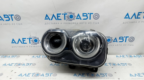 Headlight front left bare Dodge Challenger 15-19 rest, halogen, broken housing, sand