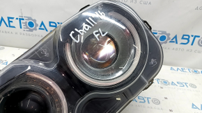Headlight front left bare Dodge Challenger 15-19 rest, halogen, broken housing, sand