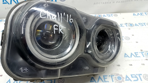 Headlight front right bare Dodge Challenger 15-19 rest, halogen, sand