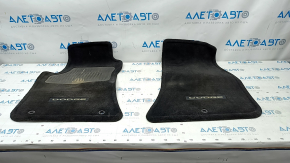 Dodge Challenger 09 interior mats set - black cloth, dry cleanable