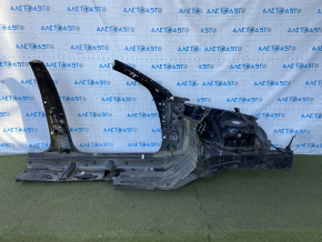 Front left quarter Lexus GS450h 06-11 black with central pillar, pokes