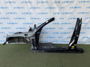 Front left quarter Lexus GS450h 06-11 black with central pillar, pokes