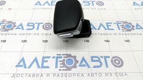 Gear knob Audi Q5 80A 18-20 leather, black, worn
