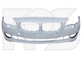 Bare front bumper BMW 5 F10 11-13 for parking sensors, without cameras