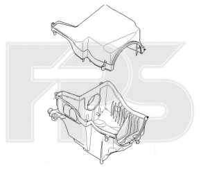 Air filter housing Ford Focus mk3 11-18 2.0 EURO