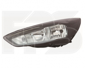 Headlight front right naked Ford Focus mk3 15-18 rest halogen dark