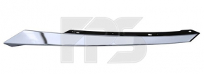 Radiator grille molding right Honda Civic X FC 16-18 chrome