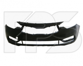 Bare front bumper Kia Forte 4d 14-16 prerest without parking sensors