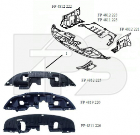Side arch protection front left Mitsubishi Outlander Sport ASX 10-