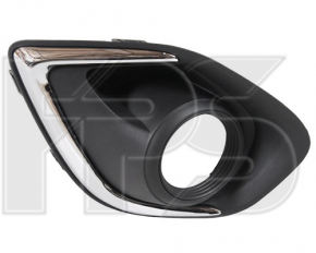 Front left fog light frame Mitsubishi Outlander Sport ASX 11-15 pre-rest, chrome