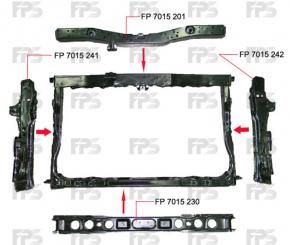 TV panel radiator Toyota Prius 30 10-15
