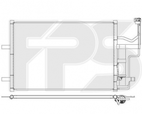 Radiator air conditioner condenser Mazda3 2.3 03-08
