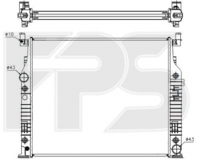Radiator cooling water Mercedes X164 GL W164 ML W251 R