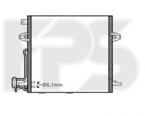 Air conditioning radiator condenser Mercedes W164 ML X164 GL W251 R