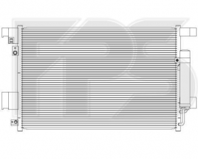 Air conditioner radiator condenser Mitsubishi Outlander Sport ASX 10-