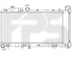 Radiator cooling water Subaru XV Crosstrek 13-17
