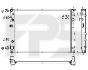 Radiator cooling water Subaru b9 Tribeca