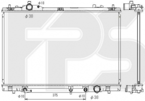 Radiator cooling water Lexus LS460 07-12