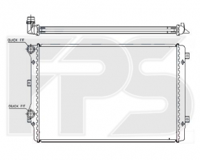 Radiator cooling water VW Jetta 16-18 USA 1.4T