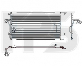 Air conditioning radiator condenser Audi Q7 4L 10-15