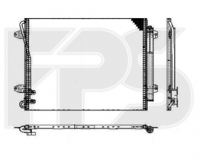 Air conditioner radiator condenser VW Passat b7 12-15 USA