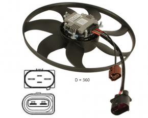 Cooling fan right VW CC 08-17