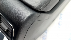 Central console armrest and cup holders Audi Q5 80A 18-24 black, black armrest, scratches