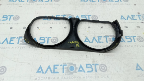 Left headlight frame Dodge Challenger 15-19 rest, black gloss, broken crepe, sand