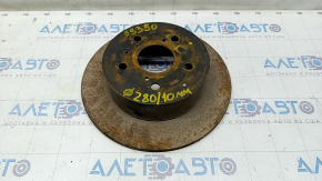 Brake disc rear right Lexus ES350 07-12 280/10mm rusty