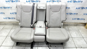 Rear row of seats 2 row Lexus RX350 RX450h 10-15 with airbag, gray leather, without headrests