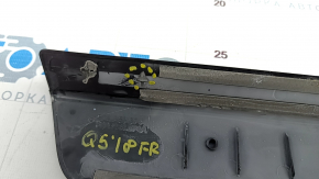 Door sill trim outer front right Audi Q5 80A 18-24 black, scratches, broken guide