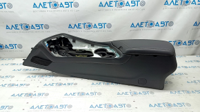 Console center armrest and cup holders Dodge Challenger 15-19 rest black, scratches