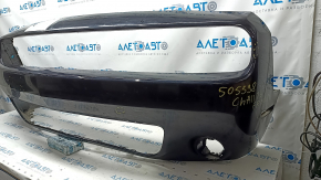 Bare front bumper Dodge Challenger 15-19 rest, black, broken, pressed, scratches