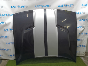 Naked hood Dodge Challenger 15-19 rest, under side air ducts, black PX8, aluminum